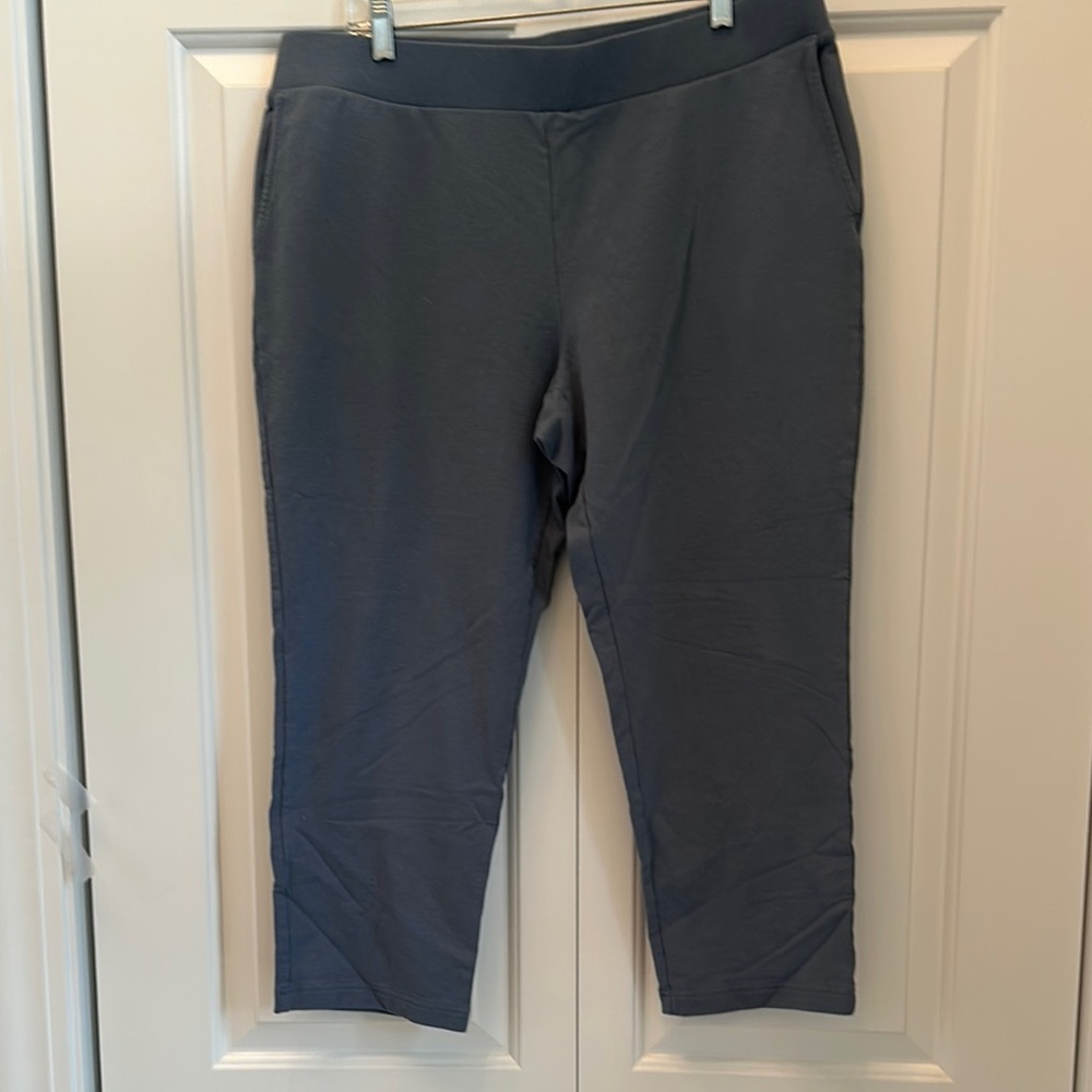 J. Jill slate blue slim leg crop Size L